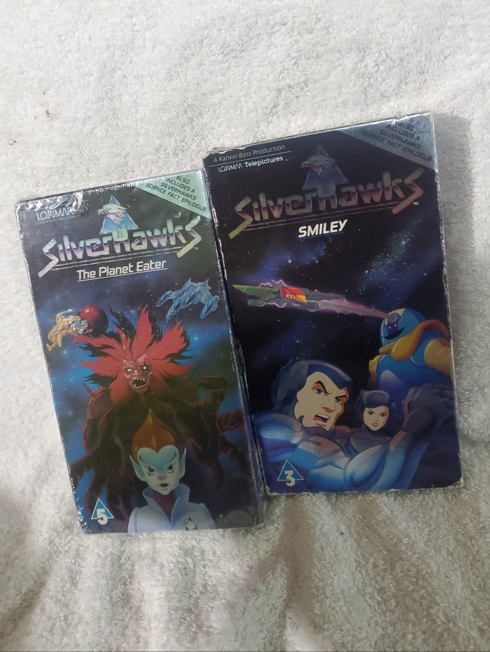 Silverhawks VHS Set - Blue & Black Space Artwork
